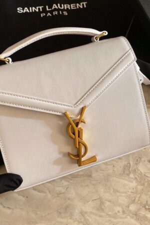 YSL Cassandra Shoulder Bag (White)