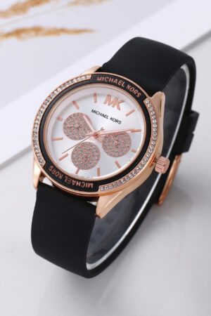 Round Michael Kors Ladies Watch (Black)