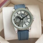 Armani Exchange Watch with Grey Styling Rubber Strap