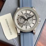 Armani Exchange Watch with Grey Styling Rubber Strap 2