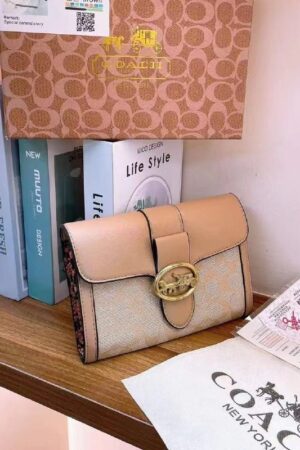 COACH Beige Sling Bag for ladies