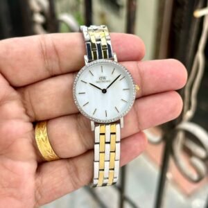 Daniel Wellington Petite Women's White Analog Stainless Steel Watch