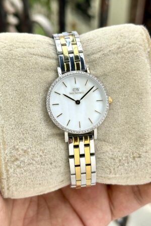 Daniel Wellington Petite Women's White Analog Stainless Steel Watch