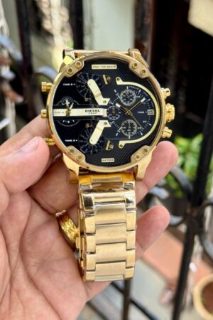 Diesel MR Daddy 2.0 Gold Chronograph Watch for Men