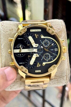 Diesel MR Daddy 2.0 Gold Chronograph Watch for Men