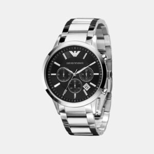 Armani Black Stainless Steel Chronograph Watch