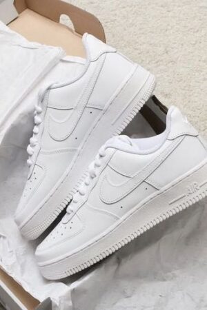 Nike 1st Copy Shoes - Airforce 1 White for Men with Dust Bag