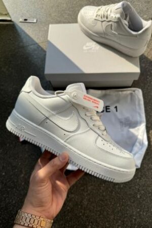 Nike 1st Copy Shoes - Airforce 1 White for Men with Dust Bag