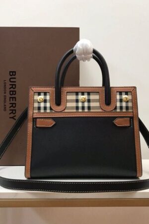 First Copy Bag Burberry Mini Vintage Tote 12A High End Quality