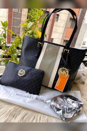 First Copy Bag - Michael Kors Signature Tote Combo Black