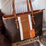 First Copy Bag - Michael Kors Signature Tote Combo Brown