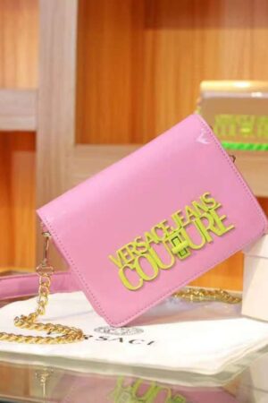 First Copy Versace Ladies Bags – Premium Patent Leather Pink