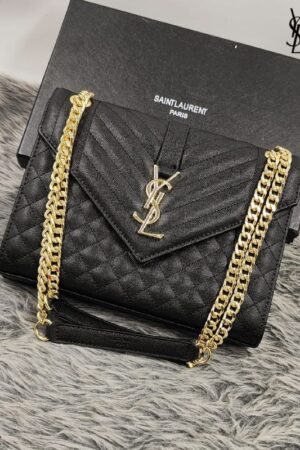 Yves Saint Laurent Classic Quilted Wave Flap Bag - 12A Quality