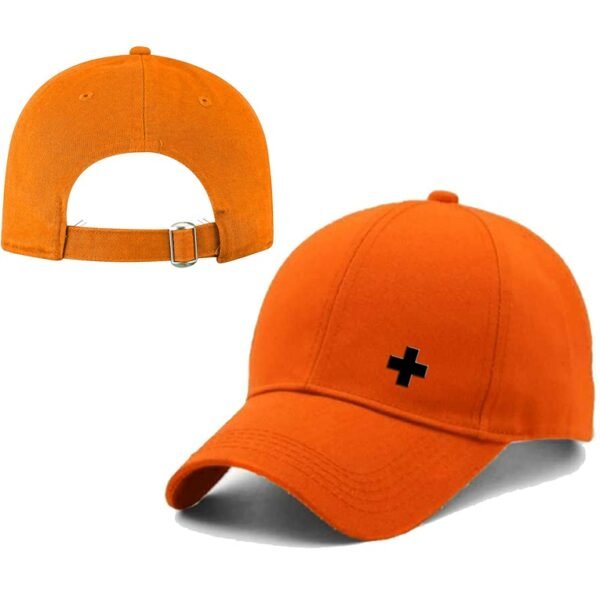 Special Solid Printed Unisex Cap Orange