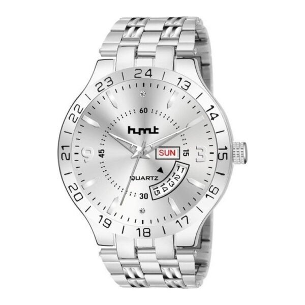 buy hmt mens watch stainless steel day and date watch kdb 2095923