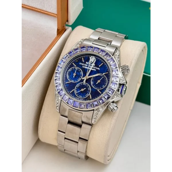 buy luxurious rolex daytona remould chrono working diamond watch for men