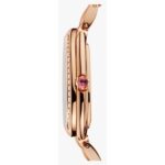 Bvlgari Branded Analog Watch With Rose Gold Color Metal Case & Strap Watch With Black Dial Designer Strap Watch For Girl Or Woman-Best Gift Date Watch- BV-103478