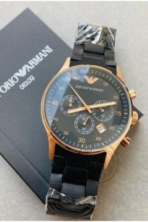 Classy Emporio Armani Chronograph Analog black Dial Men's Watch for Man AR5905 Sale Gift