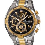 Edifice Chronograph Black Dial Gold Metal Men's Watch EFR 539SG 1AVUDF