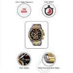 Edifice Chronograph Black Dial Gold Metal Men's Watch EFR 539SG 1AVUDF