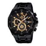 Edifice Chronograph With Black Stainless steel Strap Men's Watch Black Gold