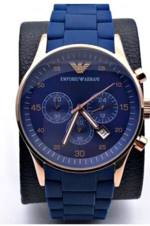 Emporio Armani Blue Chronograph Analog Blue Dial Men's Watch for Man AR5806 Sale Gift