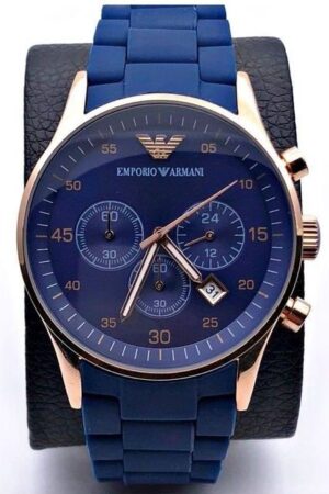 Emporio Armani Blue Chronograph Analog Blue Dial Men's Watch for Man AR5806 Sale Gift