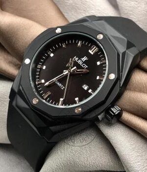 Fashionable Hublot Black Mens Watch Big Bang Fusion Leather Watch For Man Hb-Bb-002