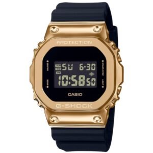 G-Shock Analog-Digital Full with Black & Gold Digital Dial Resin Black Strap Watch Unisex Fancy look premium quality GA-GM-S5600