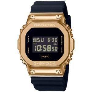 G-Shock Analog-Digital Full with Black & Gold Digital Dial Resin Black Strap Watch Unisex Fancy look premium quality GA-GM-S5600