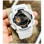 G-Shock Analog-Digital G shock White Gshock Black Dial Mens Watch for Man or Women - G398 Gift