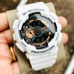 G-Shock Analog-Digital G shock White Gshock Black Dial Mens Watch for Man or Women - G398 Gift