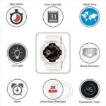 G-Shock Analog-Digital G shock White Gshock Black Dial Mens Watch for Man or Women - G398 Gift