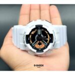 G-Shock Analog-Digital G shock White Gshock Black Dial Mens Watch for Man or Women - G398 Gift