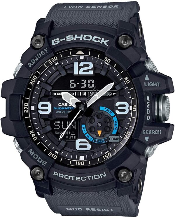 G-Shock Analog Digital Grey Belt Men's Watch For Man GA-1000-1A8 Mud-Resist Multi Color Dial Day And Date Gift Watch Gshock