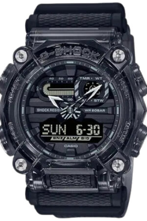 G-Shock Chronograph Digital Mineral Glass Watch GA-900SKE-8A Brown Resin Band With Black Case Men Sports Watch