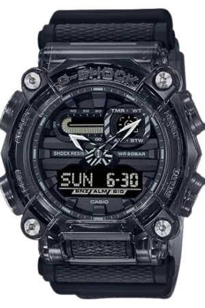 G-Shock Chronograph Digital Mineral Glass Watch GA-900SKE-8A Brown Resin Band With Black Case Men Sports Watch