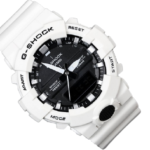 G-Shock Mid-Size Analog Digital 200M Super illuminator Watch GA-800SC-7A Black Dial White Strap