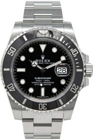 Trendy Rolex Submariner Quartz Full Black Dial Metal Men's Watch For Man - 116610Ln Gift